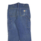 CARHARTT Mens Jeans Blue Relaxed Loose Denim Rinse W34 L30 Workwear