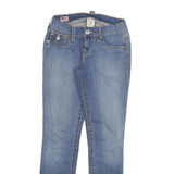 TRUE RELIGION Womens Jeans Blue Slim Skinny Denim Medium W25 L27 Stylish Button