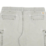 CARHARTT Mens Shorts Beige Cotton Blend Cargo Relaxed Fit 3XL W40 Pockets