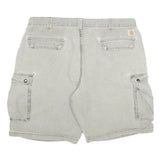 CARHARTT Mens Shorts Beige Cotton Blend Cargo Relaxed Fit 3XL W40 Pockets