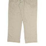 DICKIES Mens Cotton Beige Regular Straight Trousers W36 L30 Workwear Zip Closure