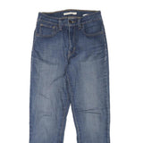LEVI'S Womens Blue Regular Straight Denim Jeans W27 L26 Classic Zip Closure