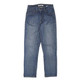 LEVI'S Womens Blue Regular Straight Denim Jeans W27 L26 Classic Zip Closure