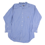CHAPS RALPH LAUREN Mens Blue & White Stripe Cotton Shirt XL Classic Button Down