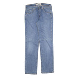 LEVI'S 505 Womens Jeans Blue Regular Straight Denim Medium W30 L32 Classic Zip