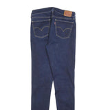 LEVI'S 710 Womens Jeans Blue Slim Skinny Denim Dark W30 L34 Stretch Cotton