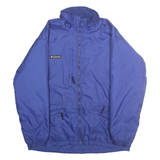 COLUMBIA Womens Blue Nylon Sportswear Zip Up Jacket L Outdoor Lightweight