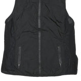 CALVIN KLEIN Womens Black Outdoor Jacket S Polyester Blend Plain Zip Lightweight