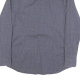 BOSS Mens Blue Pattern Shirt M Cotton Blend Long Sleeve Smart Casual