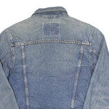 LEVI'S Womens Blue Denim Jacket M Cotton Blend Classic Style Button Closure