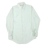 MERVYNS Mens White Plain Shirt M Classic Fit Button Collar Polyester Blend