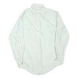 MERVYNS Mens White Plain Shirt M Classic Fit Button Collar Polyester Blend