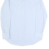 DOLCE & GABBANA Mens Light Blue Plain Shirt S Cotton Blend Elegant Dress