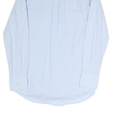 DOLCE & GABBANA Mens Light Blue Plain Shirt S Cotton Blend Elegant Dress