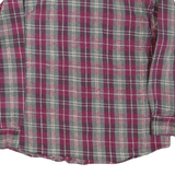 CANYON GUIDE Mens Grey & Pink Check Shirt XL Classic Cotton Blend Long Sleeve