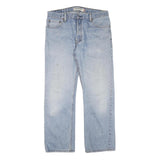 LEVI'S 505 Mens Jeans Blue Regular Straight Denim Light W34 L29 Classic Cotton