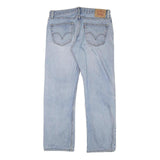 LEVI'S 505 Mens Jeans Blue Regular Straight Denim Light W34 L29 Classic Cotton