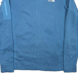 THE NORTH FACE Mens Blue Jacket S Polyester Blend Zip Plain Casual Outdoor