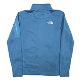 THE NORTH FACE Mens Blue Jacket S Polyester Blend Zip Plain Casual Outdoor
