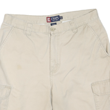CHAPS Mens Shorts Beige Cargo Plain M W32 Cotton Blend Casual Summer