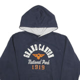 PRARIE MOUNTAIN Mens Navy Blue Grand Canyon National Park Hoodie L Cotton