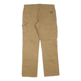 DICKIES Mens Regular Fit Jeans Beige Cotton Blend Zip W36 L32 Workwear Utility