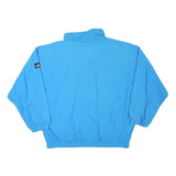 VINCI Mens Blue Light Blue Zip Jacket L Polyester Blend Plain Casual Outdoor