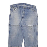 DICKIES Mens Blue Regular Fit Denim Jeans W38 L30 Workwear Cotton Blend Zip
