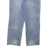 DICKIES Mens Blue Regular Fit Denim Jeans W38 L30 Workwear Cotton Blend Zip