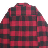 FIELD & STREAM Mens Red & Black Check Shirt M Cotton Long Sleeve Casual Workwear