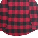 FIELD & STREAM Mens Red & Black Check Shirt M Cotton Long Sleeve Casual Workwear