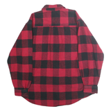 FIELD & STREAM Mens Red & Black Check Shirt M Cotton Long Sleeve Casual Workwear