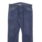 LEVI'S 501 Mens Jeans Blue Regular Straight Denim Medium W38 L32 Classic Button