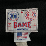 Fire Department Game 1/4 Zip - Large Black Polyester