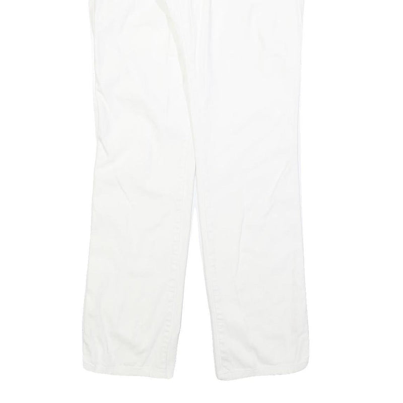 DIESEL Womens Regular Fit White Denim Jeans W32 L30 Cotton Blend Zip