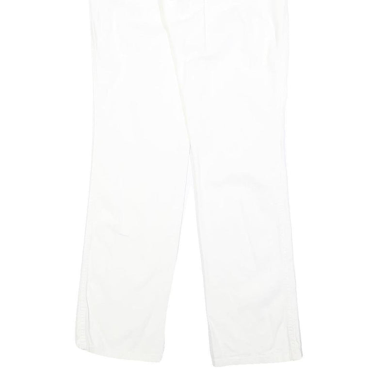 DIESEL Womens Regular Fit White Denim Jeans W32 L30 Cotton Blend Zip