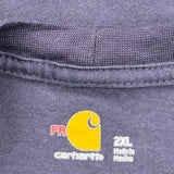 Carhartt T-Shirt - 2XL Navy Cotton