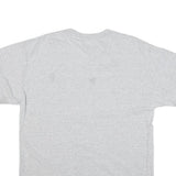 CHAMPION Mens Grey Mocha Nut Coffee Shop Graphic T-Shirt L Short Sleeve Crew
