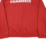 Mens Red Workwear Cotton Blend Zip Jacket L Logo Beer Commerce Plain