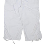 REITMANS Womens White Casual Cotton Blend Cargo Shorts L W32 Summer Wear