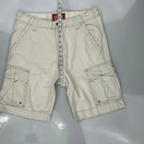 Levis Cargo Shorts - 34W 11L Beige Cotton