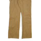 DICKIES Mens Cotton Blend Beige Regular Fit Straight Leg Trousers W30 L31