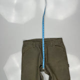 Carhartt Carpenter Trousers - 34W 30L Khaki Cotton