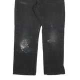 CARHARTT Mens Regular Fit Black Denim Jeans Button W32 L28 Cotton Blend Workwear