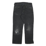CARHARTT Mens Regular Fit Black Denim Jeans Button W32 L28 Cotton Blend Workwear