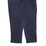 CARHARTT Mens Navy Blue Regular Fit Straight Leg Trousers W40 L32 Cotton Blend