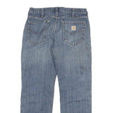 CARHARTT Mens Relaxed Fit Blue Denim Jeans W33 L30 Zip Casual Workwear