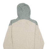 CHAMPION Mens Beige & Grey Friday Harbor Pullover Hoodie S Casual Cotton Blend