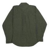 PRESWICK & MOORE Mens Green Printed Cotton Shirt XL Classic Button Down