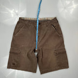 Nike Cargo Shorts - 34W 12L Brown Cotton